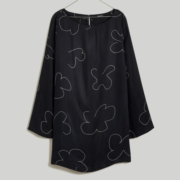 NWT! MADEWELL black soft shift dress, S. - Picture 5 of 13